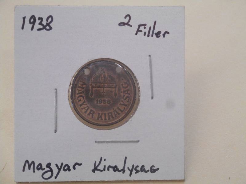 1938 - Magyar Kiralysag - 2 Filler ...