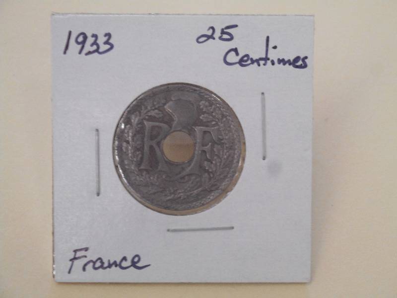 1933 - France - 25 Centimes - EF De...