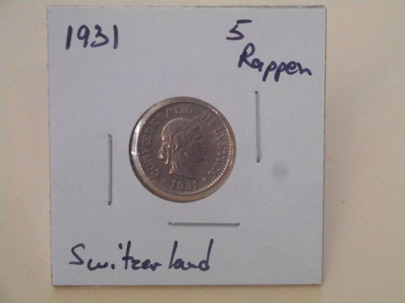 1931 - Switzerland - 5 Rappen...