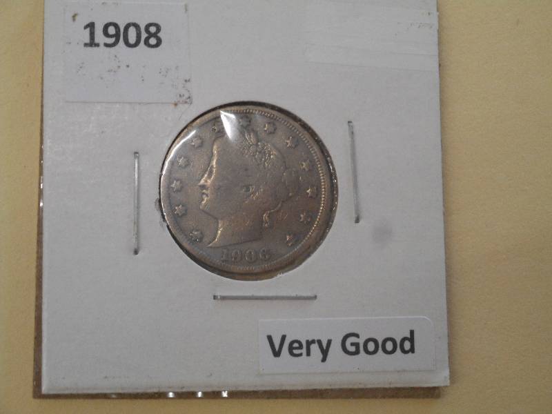 1908 - Liberty Head Nickel - VG Gra...