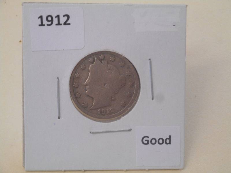 1912 - Liberty Head Nickel - VG Gra...