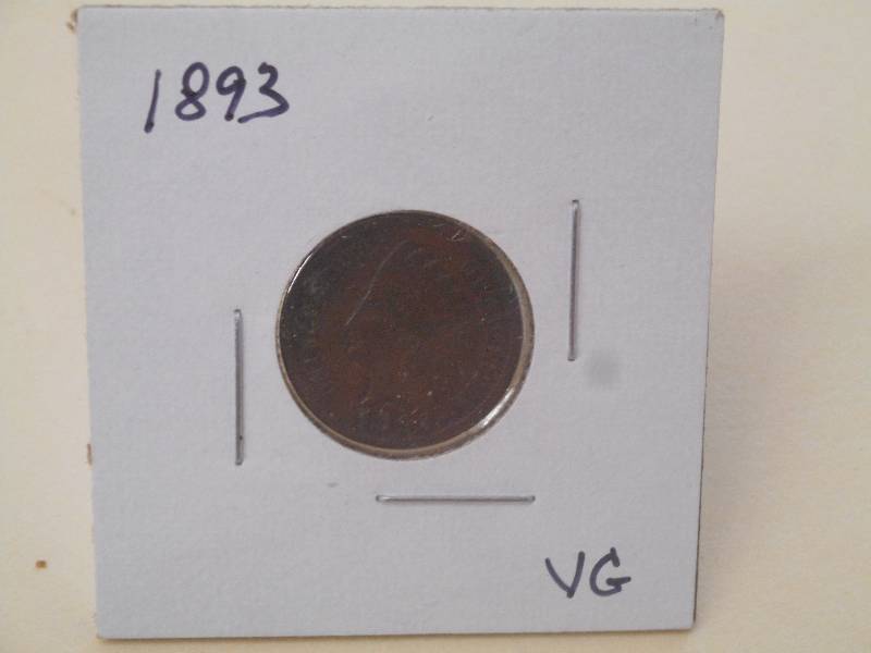 1893 - Indian Head CentPenny - VG ...