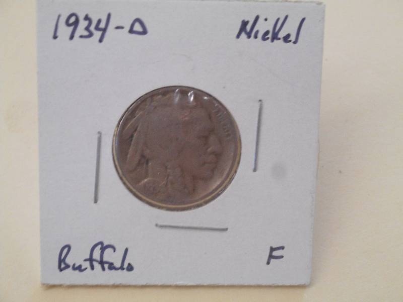 1934-D - Buffalo Head Nickel - Fine...