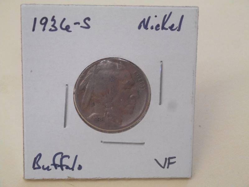 1936-S - Buffalo Head Nickel - Very...