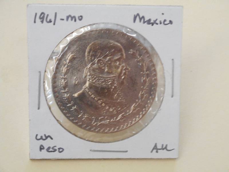 1961 - Mexico Silver Un (1) Peso - ...