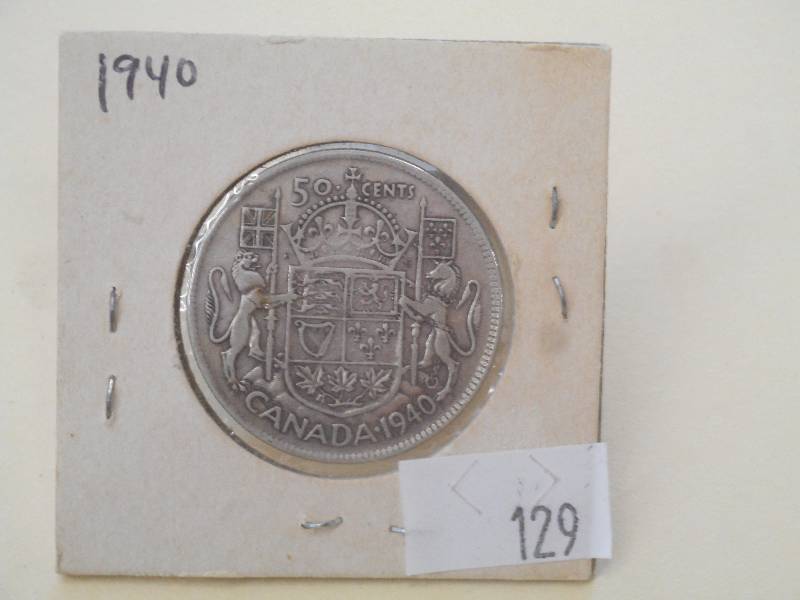 1940 - Canada - Silver 50 Cent Half...