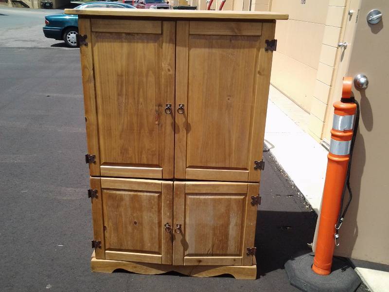 Rustic Wood Cabinet 40x20x58