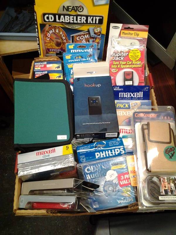 Large Lot Of New CR-D Audio, Phone Cases, Office Related