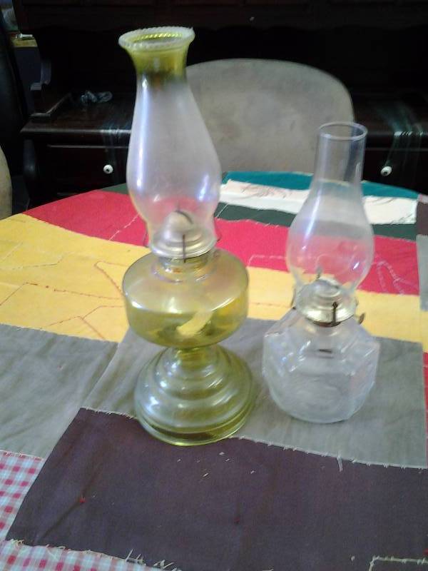 2-Glass Oil Lamps