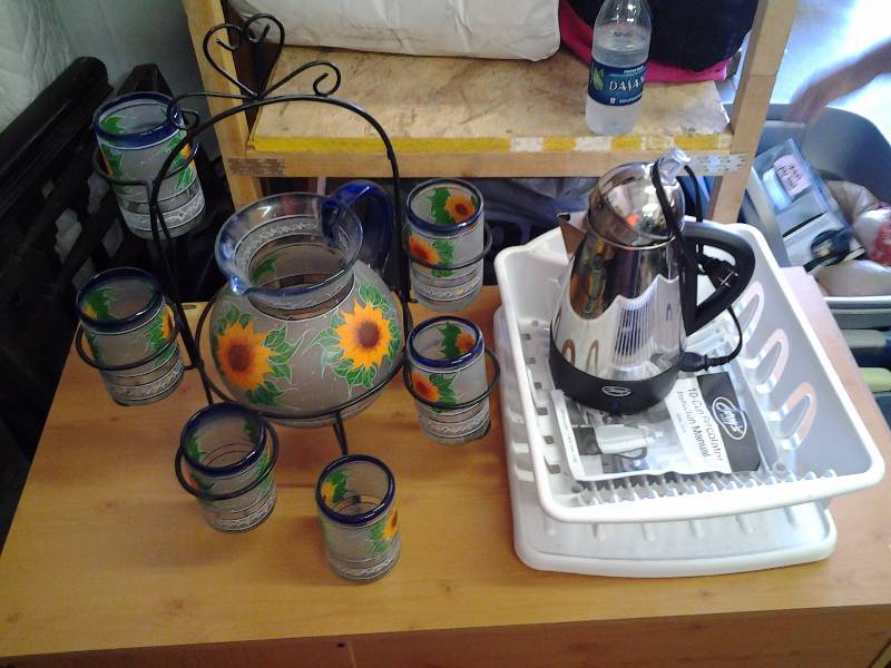Beverage Set, Dish Rack, Coffee Percolater