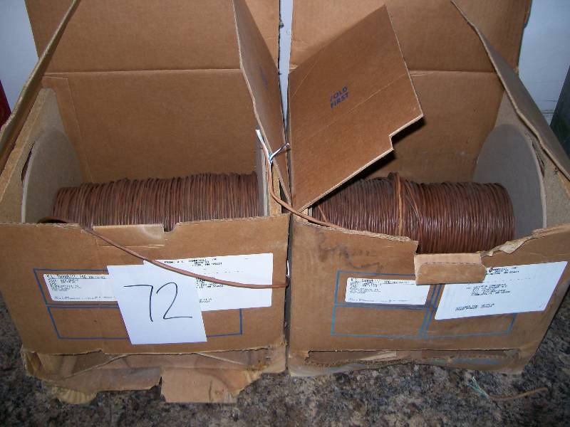 lot 72 image: 2 boxes wire