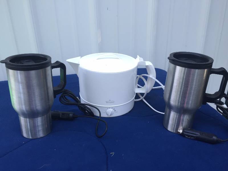 lot 52 image: Electric Tea Pot & Heated Coffee Mug