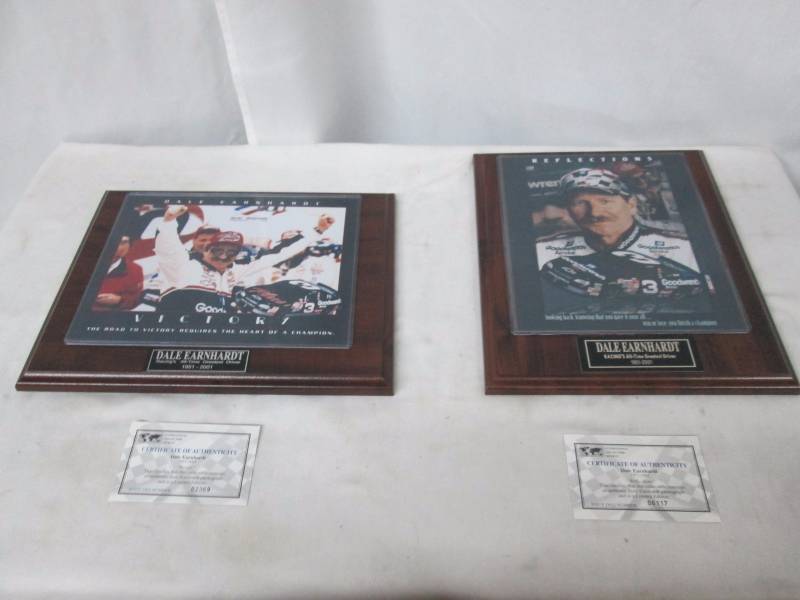 2 -� Dale Earnhardt Photograph Plaques