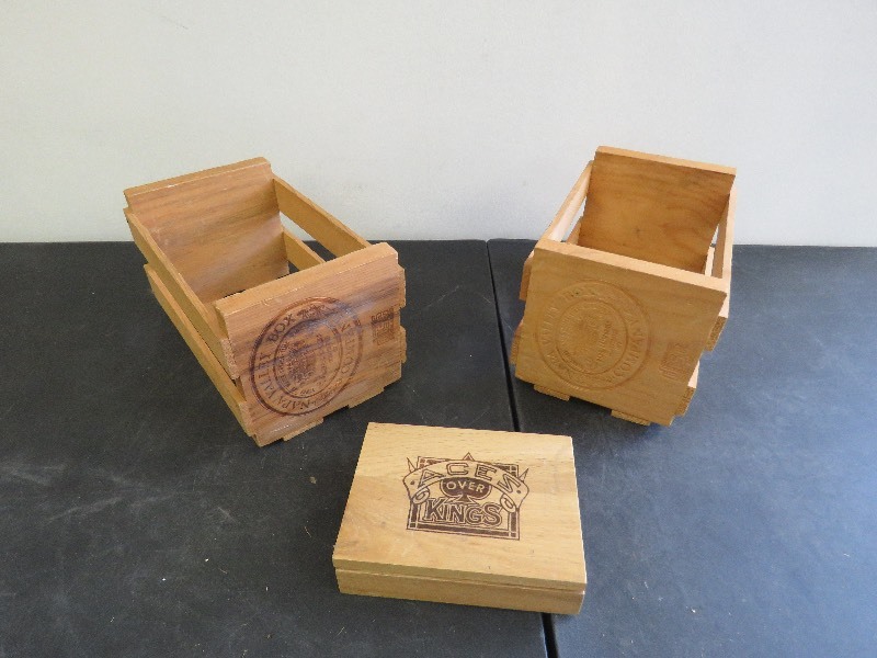 lot 298 image: Wooden Crates and Box