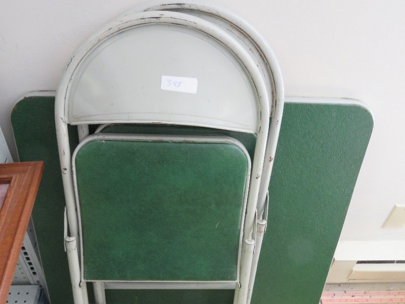 lot 388 image: Card Table and chairs