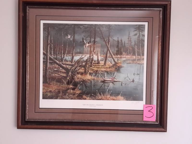 lot 3 image: Ken Zylla, AFTER THE STORM- Mallards..