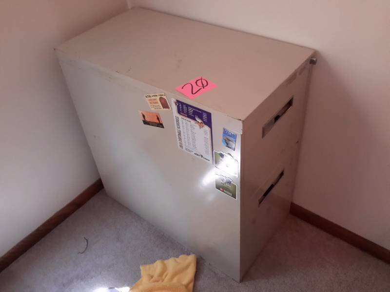 lot 20 image: Nice Deep, Metal, letter size, 2 Drawer File Cabinet