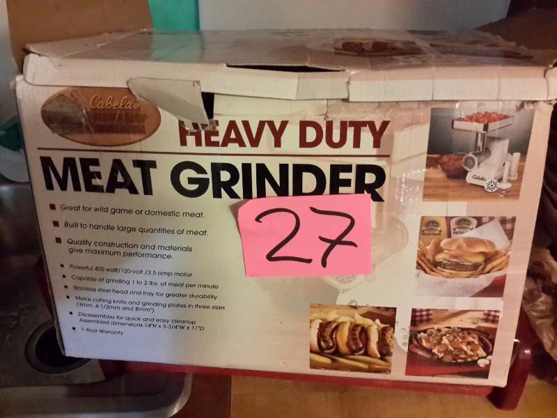 lot 27 image: Cabellas Heavy Duty Meat Grinder