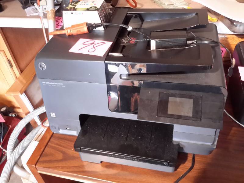 lot 98 image: HP Officejet Pro 8610, Copier, Printer, Scanner, Fax.. Tested and Copier Works..Includes additional ink cartridge 950951
