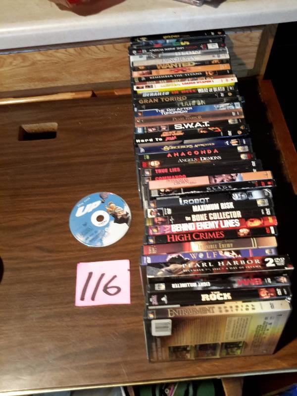 lot 116 image: Misc. DVDs as pictured.. Look at the closeups.