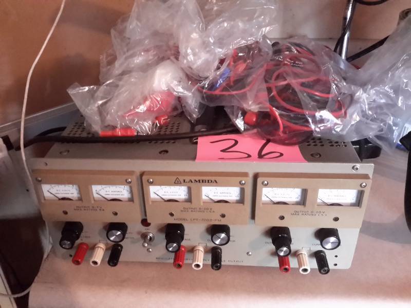 lot 36 image: Lambda Model LPT-7202-FM Triple Output Power Supply