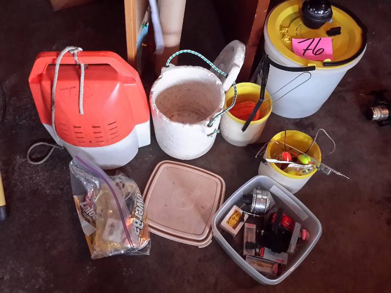 lot 76 image: Misc. Fishing items as pictured.. Look at closeups