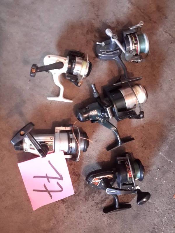 lot 77 image: 5 Fishing Reels as shown..