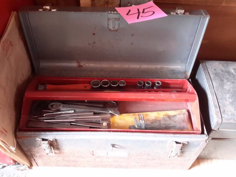 lot 45 image: Tool Box and Tools as shown