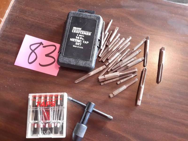 lot 83 image: 2 Tap Sets and Misc. Loose Taps.