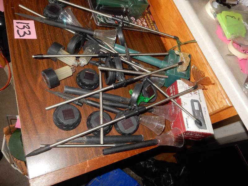 lot 133 image: Misc. YardGarden Lighting items GAMA SONIC.. Other type of testingmeasuring item(see closeup and know what it is).