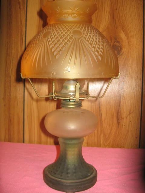 Antique oil lamp