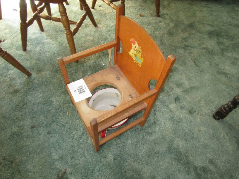 Vintage childs potty chair