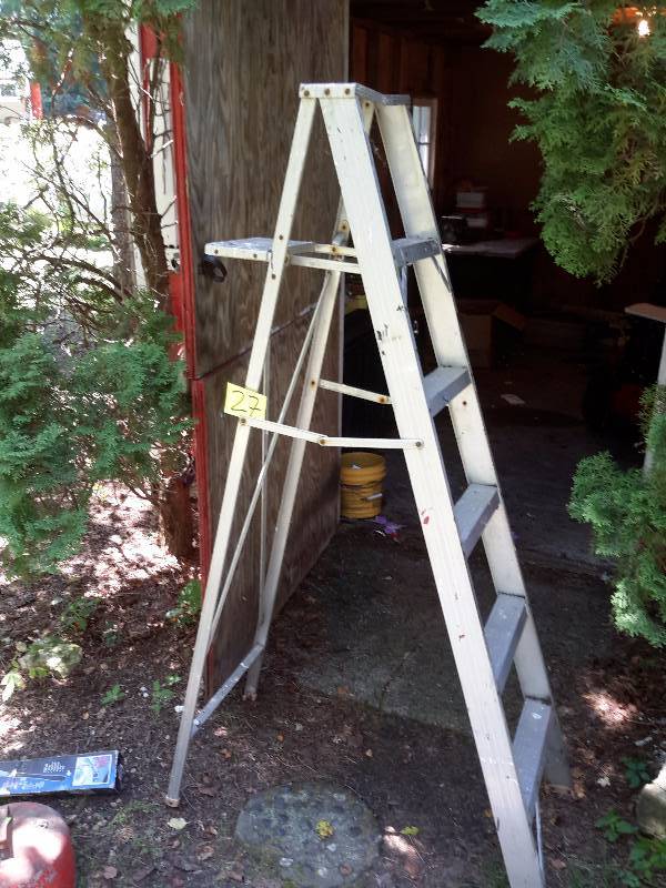 lot 27 image: 6 ft aluminum Step ladder