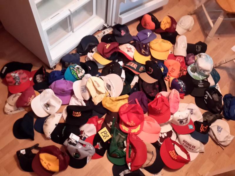 lot 138 image: A hat for almost every day.. HUGE lot of hats..