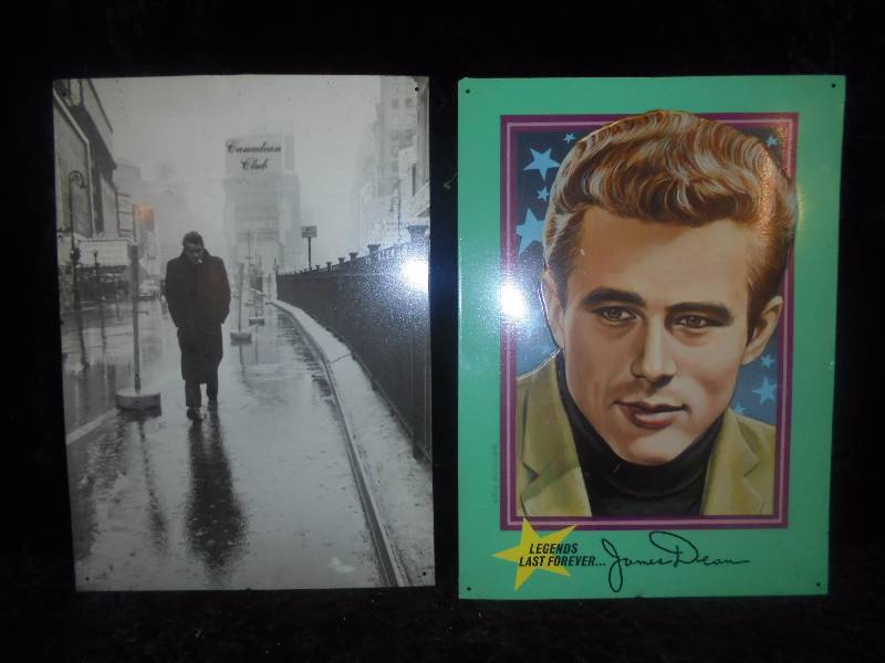 Pair - James Dean Metal Signs