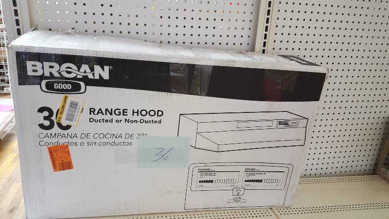 lot 36 image: Broan Stailesssteel Rangehood