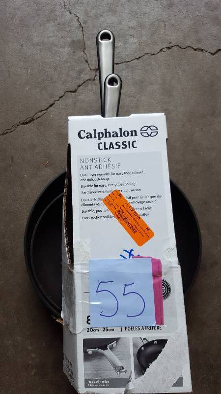 lot 55 image: Calphalon Classic nonstick Pans lightly used