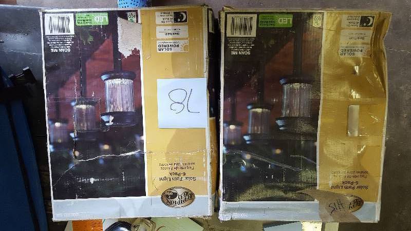 lot 78 image: Lot of 2 Hampton Bay Solar Path lights 6 Packs