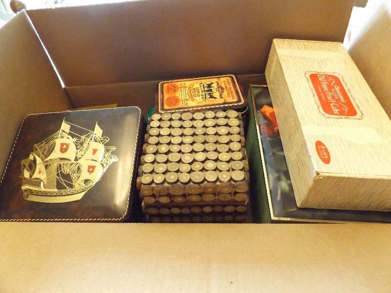 Old tins and boxes EMPTY