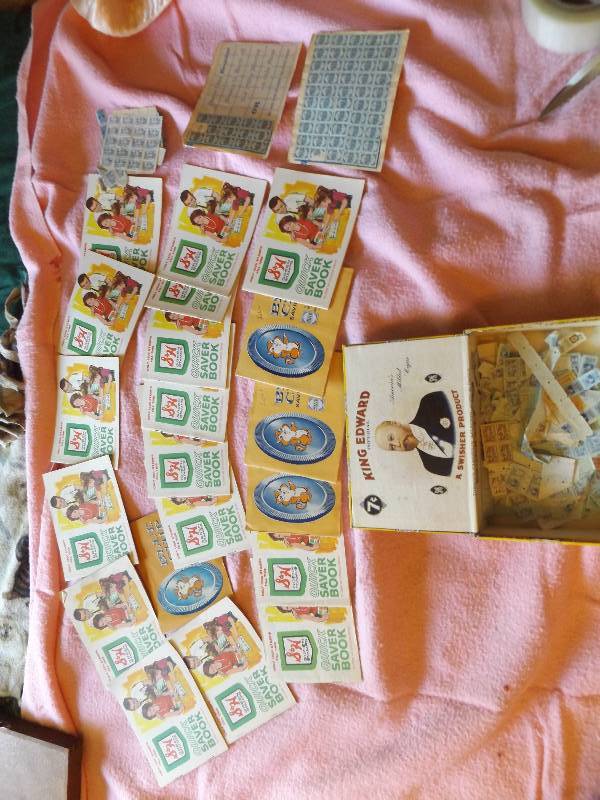 SNH Green Stamps in Cigar Box