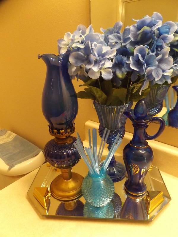 Blue Glass Dcor