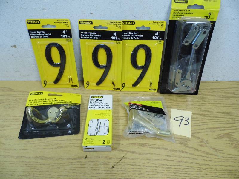 Assorted Stanley Hardware