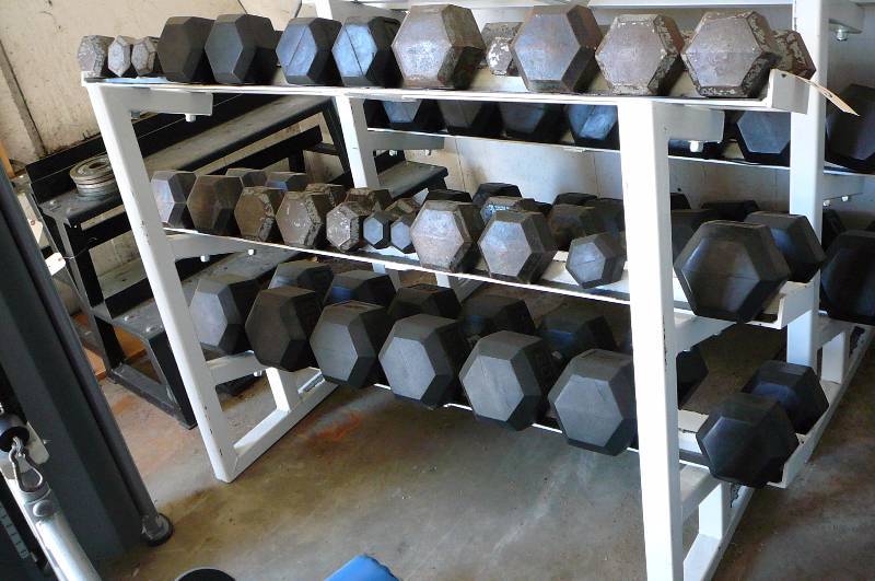 racks with weights