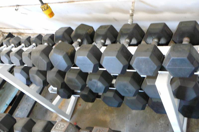 racks with weights
