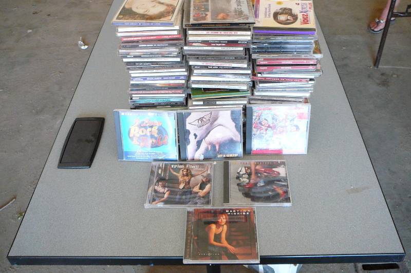 assortment of CDs