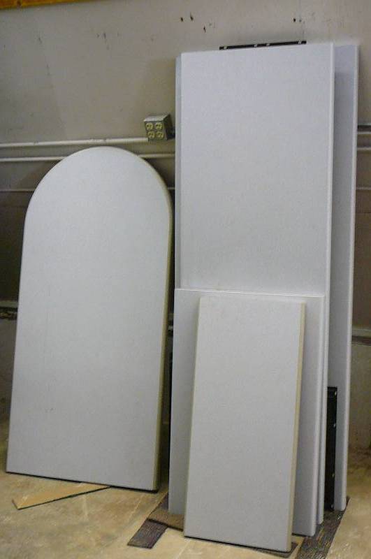 Blue Counter Tops & Pegboard assorted Sizes