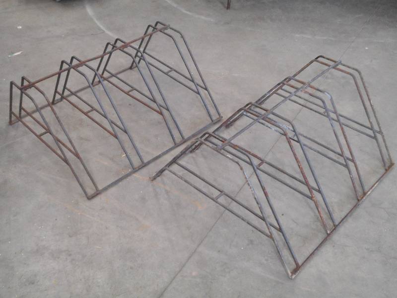 lot 9 image: (2) Steel Bicycle Racks ...