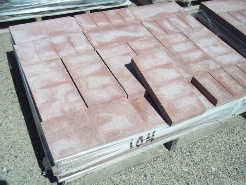 Patio Block Red 1 58Hx7 58Wx15 58L