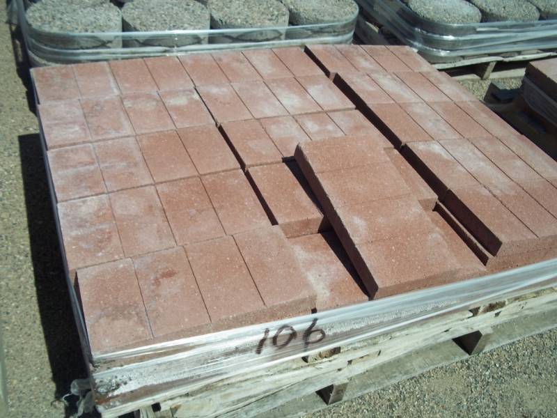 Patio Block Red 1 58Hx7 58Wx15 58L