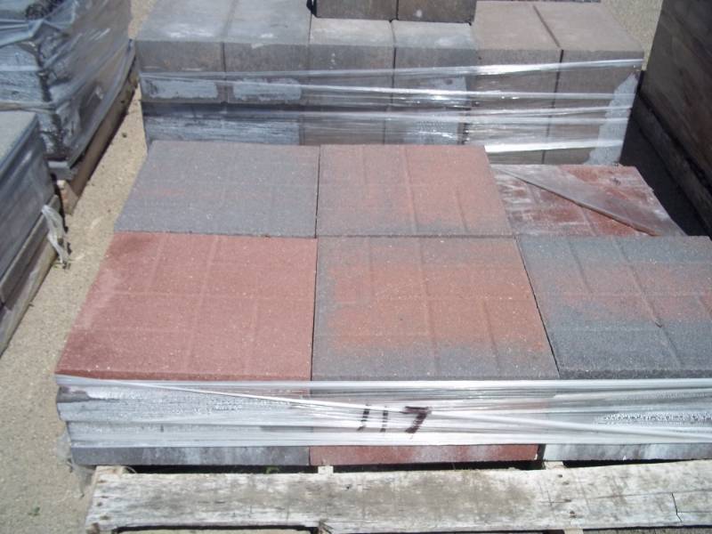 16 Square Brickface RedCharcoal
